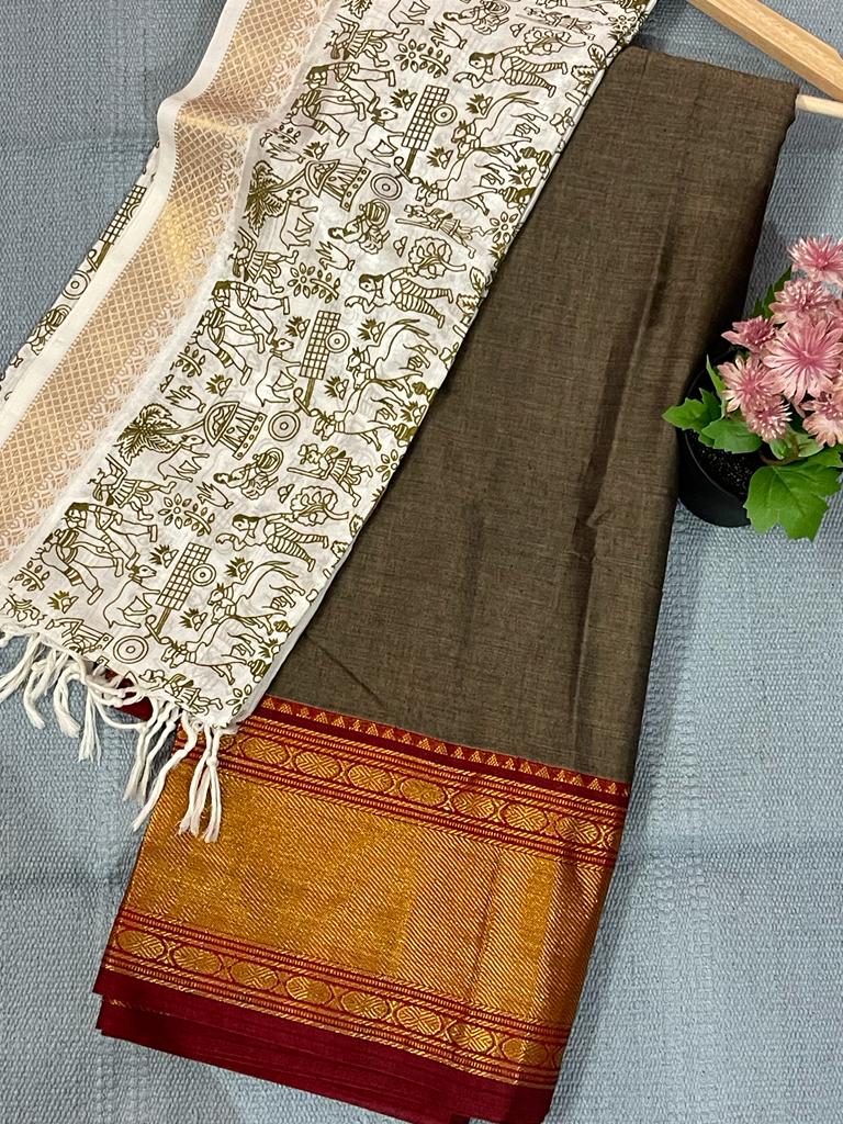 Black Ikkat Sambalpuri Cotton Dress Material | C261100455 – Priyadarshini  Handloom