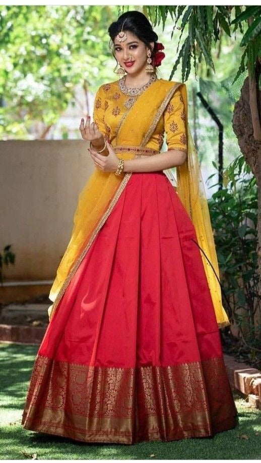 Latest Trendy Pattern Lehenga With Blouse Design With Stitching-BSRIOTOOT74